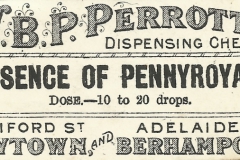 Perrott Label. Wellington 1