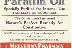Melvern's PharmacyLabel. K. Rd., Auckland