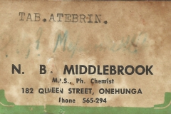 Middlebrook label, Onehunga. Demolition