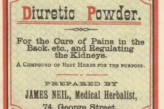 Neil's Botanic Disensary Dunedi Dieretic Powder