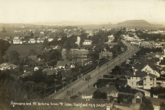 Easterly from Mt Hobson, shopping centre at top.